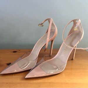 Stuart Weitzman PVC Pointed Toe Pump